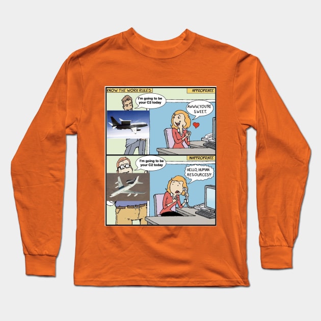 C-2 Harassment Long Sleeve T-Shirt by Mudhen Memes